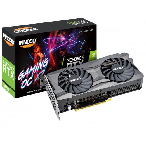 INNO3D RTX 3050 Gaming OC X2 LHR 8GB GDDR6 Gaming Graphics Card INNO3D RTX 3050 Gaming OC X2 LHR 8GB GDDR6 Gaming Graphics Card